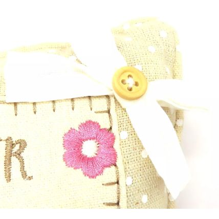 Shabby Chic Pillow Small Youre Never Fully Dressed without a Smile 7 CM Gift