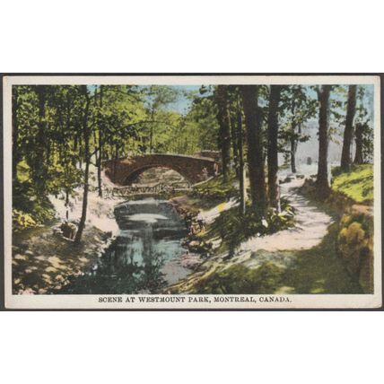 Scene at Westmount Park, Montreal, c.1910s - International Fine Art Co Postcard