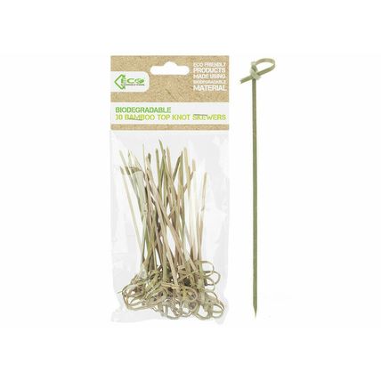 Biodegradable Bamboo Paddle Skewers BBQ Grill Kebab Party Stick Fondue Cocktail