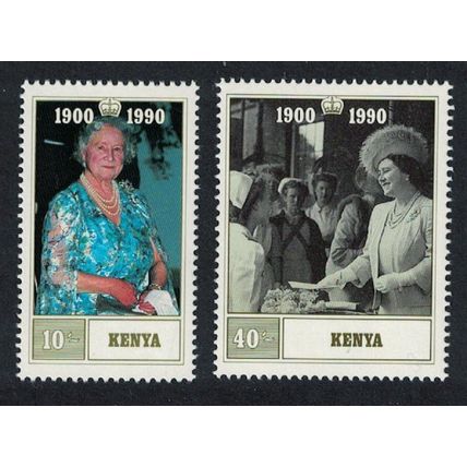 Kenya Queen Elizabeth the Queen Mother 2v 1990 MNH SG#545-546