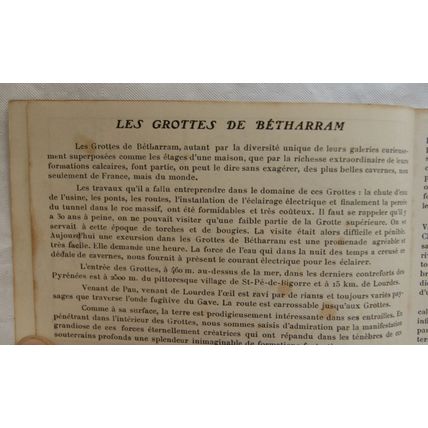 vintage Book of 20 Postcards Les Grottes De Betharram, France