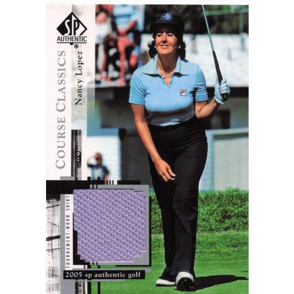 Nancy Lopez Course Classics 2005 Golf SP Upper Deck Worn Shirt Card