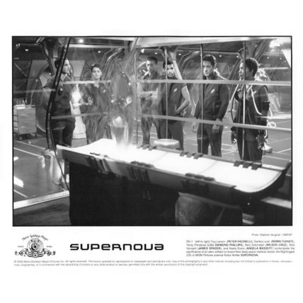 2000’s SUPERNOVA original press kit w/3 stills & 7 slides. Deep space tale!