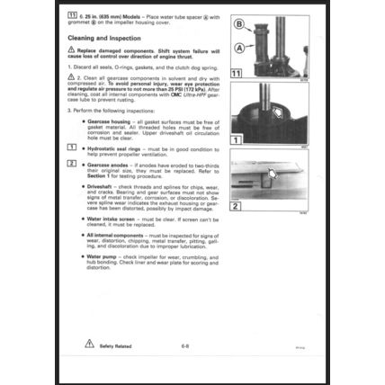 Johnson 90 105RW 115 150 150W 175 60° LV Service Manual 1996 507268 PDF
