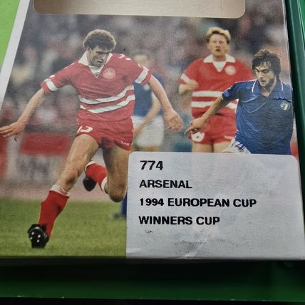 Subbuteo lw team ref 774 ARSENAL COMPLETE SET IN CORRECT LABEL BOX EUROPE 1994