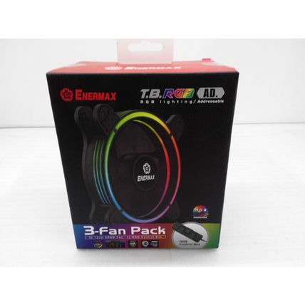 NEW Enermax T.B. RGB Advance ARGB 120mm PC Case Fan - 3 Pack UCTBRGBA12P-BP3
