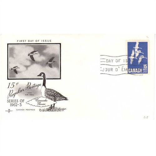 CANADA 1963 CANADA GEESE FIRST DAY COVER CDS OMITTED