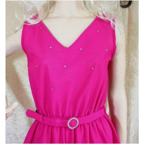 Vintage 1960 Designer Diamonte Party Evening Dress Size 12 New without Tag