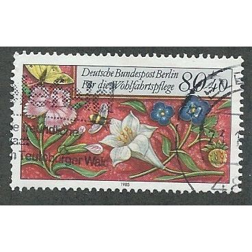 BERLIN -1985 80pf+40 'HUMANITARIAN - MOTIFS' FINE USED (EBID49-619)