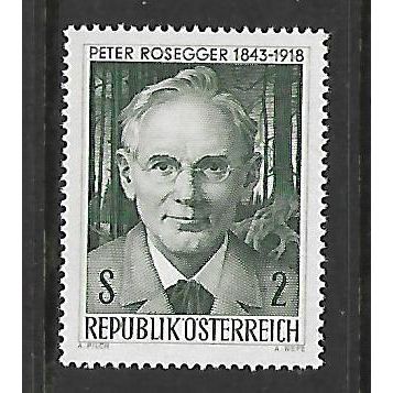 AUSTRIA 1968 PETER ROSEGGER SG 1526 M /MINT