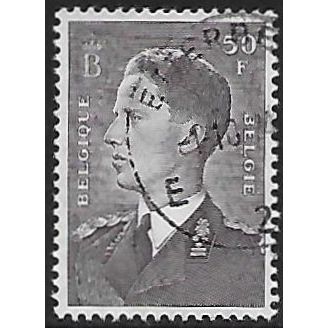Mi 928 x b: 50 Fr. blackish grey-brown Defin.: King Baudouin I, ordinary paper.