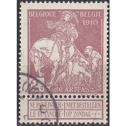 BELGIEN BELGIUM [1910] MiNr 0086 I ( O/used )