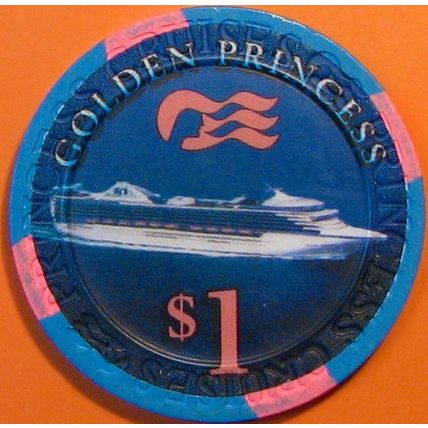 Golden Princess. $1 Casino Chip. Cruise Line. T63.