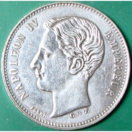 1874 5Fr France. Challenge Coin, Souvenir. REPLICA. 83.