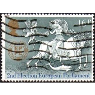1984 25 Anniv CEPT & 2nd Euro Elections 16p, Value. Europa. Fine |Used
