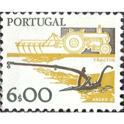 PORTUGAL, Old and modern, agriculture, brown 1978, 6Esc