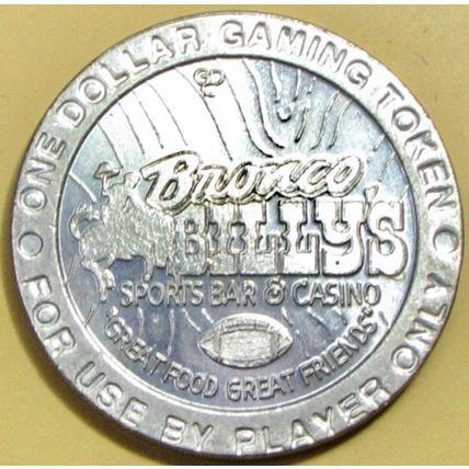 Bronco Billy's. $1 Casino Token. Black Hawk, CO. T04.