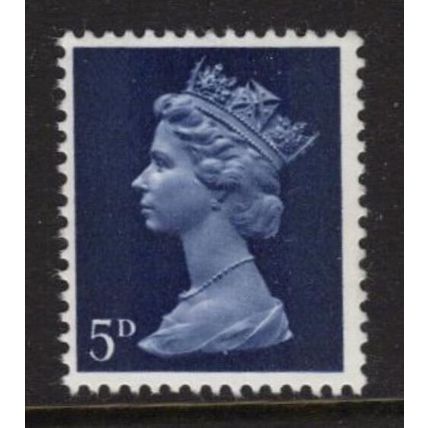 SG735 5d Royal Blue Unmounted Mint GB Machin