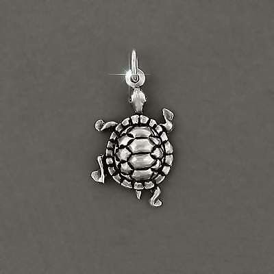 925 Sterling Silver Turtle Charm Pendant