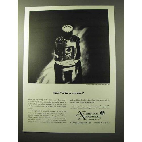 1964 The American Appraisal Company Ad - In a Name?
