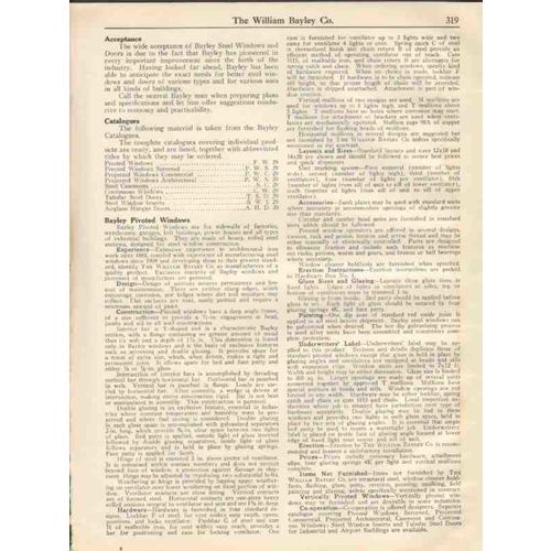 william bayley company 1931 iron steel windows doors vintage catalog