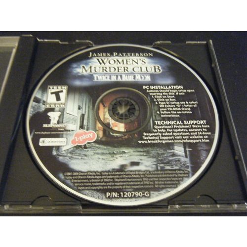 Women's Murder Club: Twice in a Blue Moon (PC, 2009) - Disc Only!!!