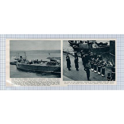 (5405) Royal Sovereign Archangelsk Battleship Royal Marine Ernest Archer 1949