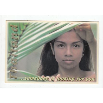 Thai Girl Somebody is Looking for You Koh Samui Thailand Postcard