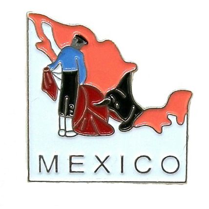 Mexico County Outline Hat Tac or Lapel Pin