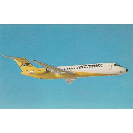 Northeast Airlines Douglas DC9 31 Civil Aviation Postcard (A18586)