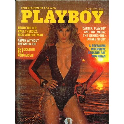 Playboy Magazine-March 1977-Nicki Thomas centerfold