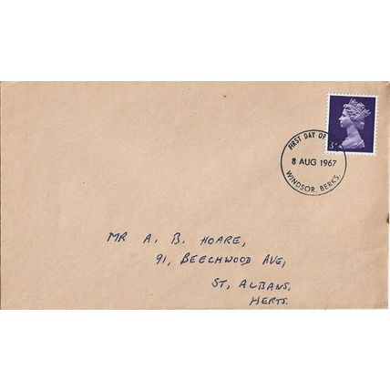 GB 1967 Definitive 3d FDC Windsor pm