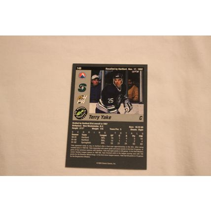 Terry Yake 1993 Classic Pro Hockey Prospects NO. 148