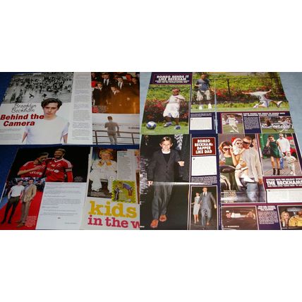 Beckham Children Boys 50x Clippings Brooklyn Romeo Cruz Harper
