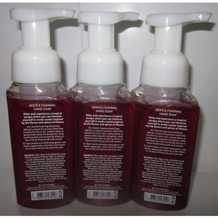 3 Bath & Body Works Gentle Foaming Hand Soap coconut vanilla Iced Guava Colada