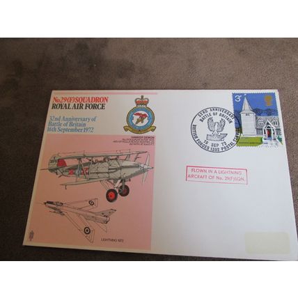 1972 RAF Museum GB Cover - Royal Air Force No 29 Squadron - Hawker Demon