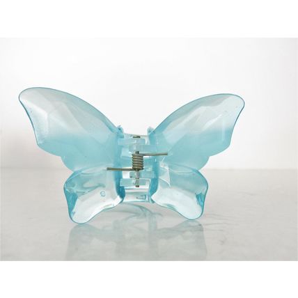 Medium large clear butterfly hair claw clip