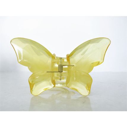 Medium large clear butterfly hair claw clip
