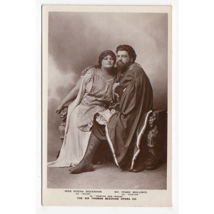 Actress Rosina Buckmann Tristan & Isolde Postcard RP Sir Thomas Beecham Opera Co