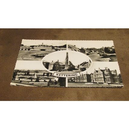 1960s real photographic Postcard - Kettering scenes - Northamptonshire