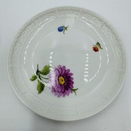 Nymphenburg Tea Cup & Saucer Porcelain L 20517 Hand Painted Floral Antique