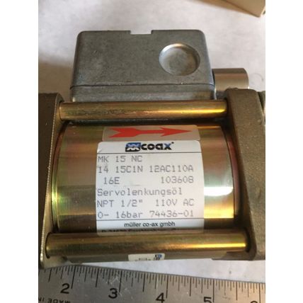 1/2" NPT COAX MK15NC,COAX MK152C116VPN1/2T3B VALVE 14-15CIN-12AC110A 16E,110V,AN