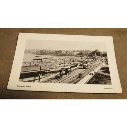 1909 Davidson Bros real photo Postcard - Margate Tram scene - Kent