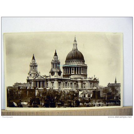 St Paul's Cathedral, London, England. 1934, Postcard