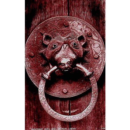 Sanctuary Ring, Adel Church, Leeds, England, Postcard