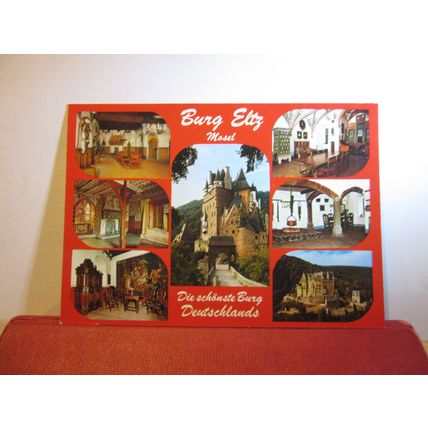 multiview, BURG ELTZ, GERMANY unused postcard Eltz Castle =