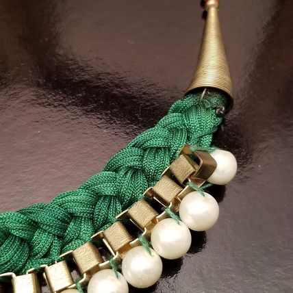 Green Braided Necklace