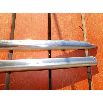 1947 Plymouth Deluxe Hood Trim OEM 2 pc 47 1/2"