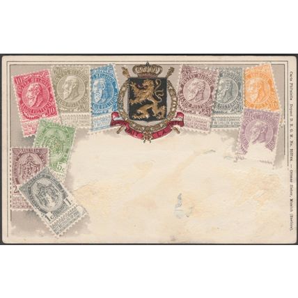 Carte Timbre - Belgique, c.1905 - Ottmar Zieher CPA