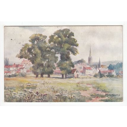 Monmouth M Garland Art Postcard 1907 The Artist Series J W Ruddock